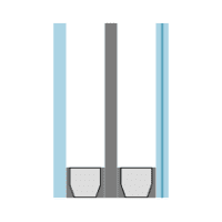 Mat triple HR+++ 1-zijdig gelaagd