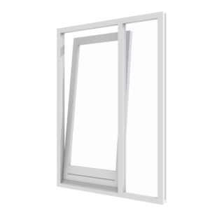 Draai-kiepdeur met zijlicht rechts – binnendraaiend | hout