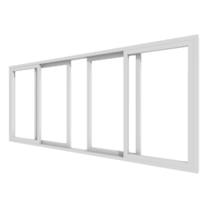 4-delige hefschuifpui | kunststof