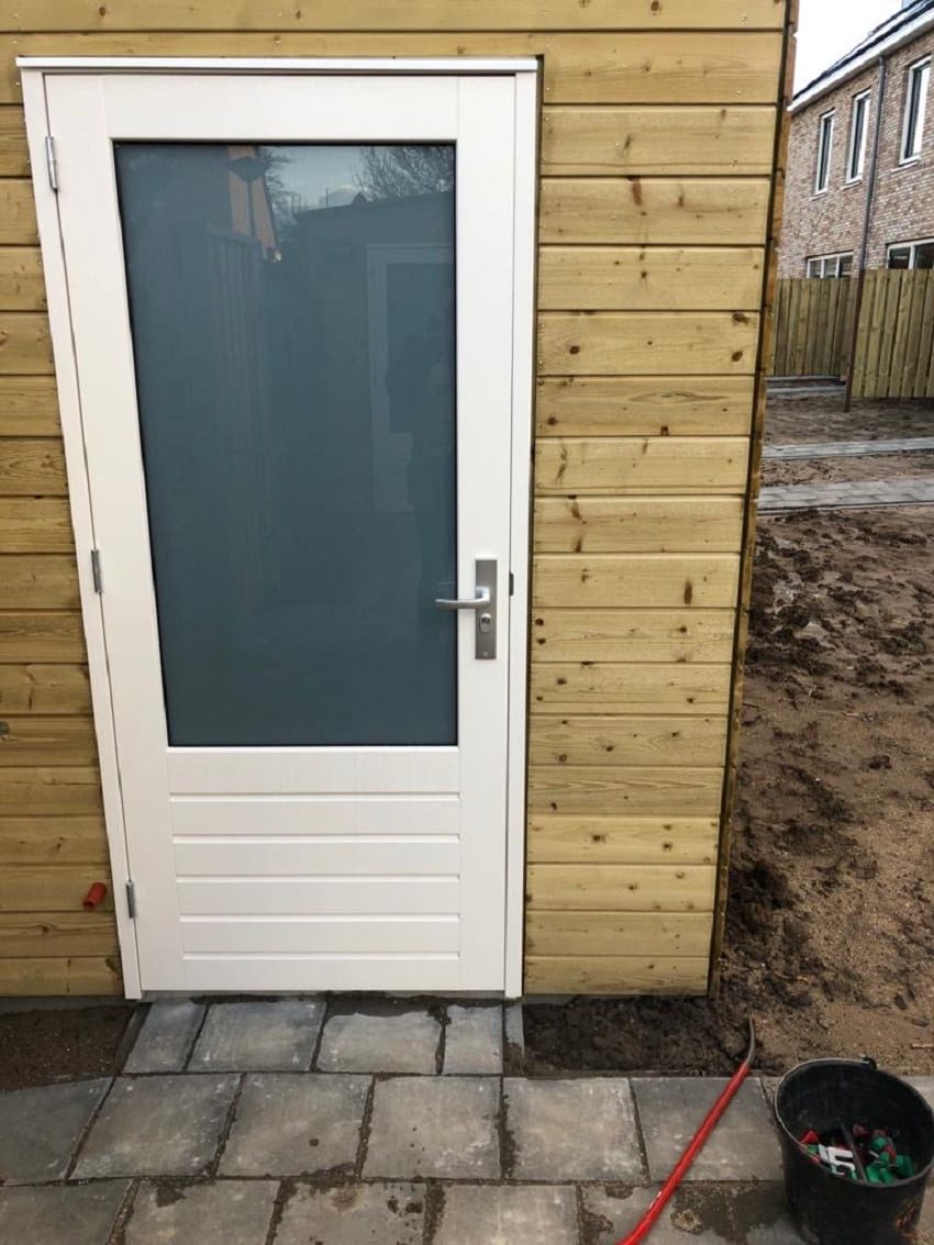 meranti bergingsdeur hardhouten kozijn van Toelevering online