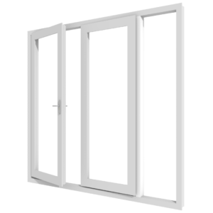 Tuindeuren (stolp) met zijlicht rechts – buitendraaiend | kunststof