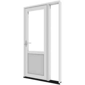 Achterdeur met zijlicht rechts (buitendraaiend) | kunststof