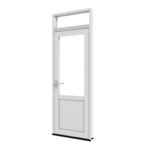 Achterdeur met bovenlicht (buitendraaiend) | kunststof