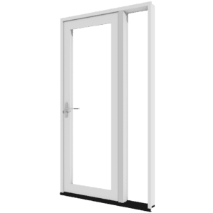 Enkele terrasdeur met zijlicht rechts (buitendraaiend) | kunststof