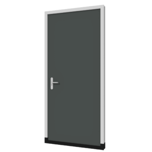 Dichte achterdeur (buitendraaiend) | hout