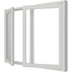 Draairaam | 2 vakken | hout